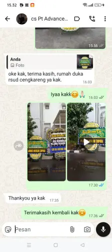 Testimonial Papan Bunga Pernikahan grogol petamburan