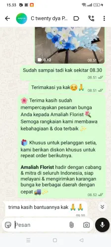 Testimonial Standing Flower grogol petamburan